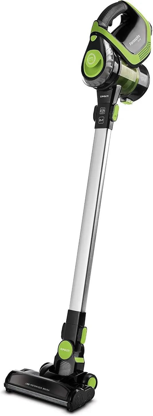 Polti Forzaspira Slim SR110 Escoba Eléctrica Inalámbrica Recargable 2 en 1 con Aspirador Portátil Integrado, Autonomía hasta 50 Minutos
