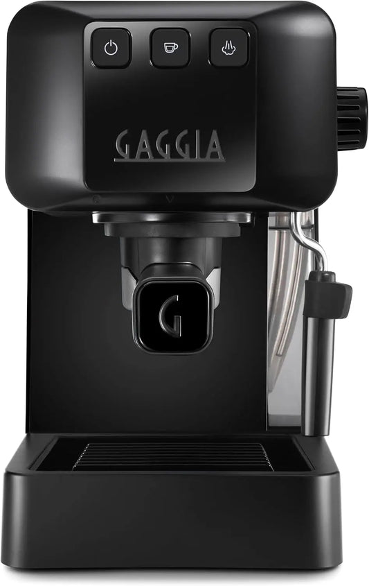 Gaggia EG2109 negro, Cafetera Espresso Manual para Café Molido o Monodosis, sistema POD para Espressos Cremosos con Monodosis, Nuevo Modelo 2023