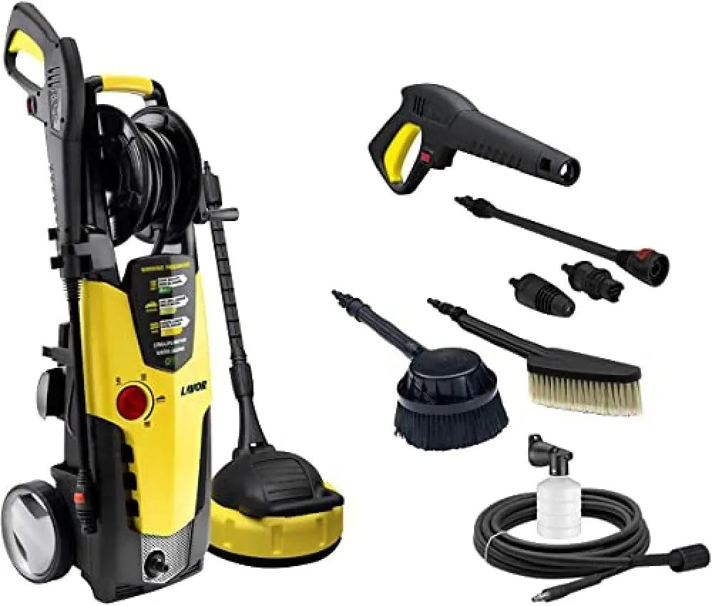 LavorHidrolimpiadora de agua fría STM 160 WPS Plus con sistema de lavado, 2500 W, 230 V, Equipada con una gran cantidad de accesorios