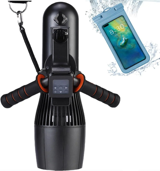 Patinete submarino con bolsa impermeable de 30 m, motor RC SUP de 500 W con interruptor de 10 velocidades