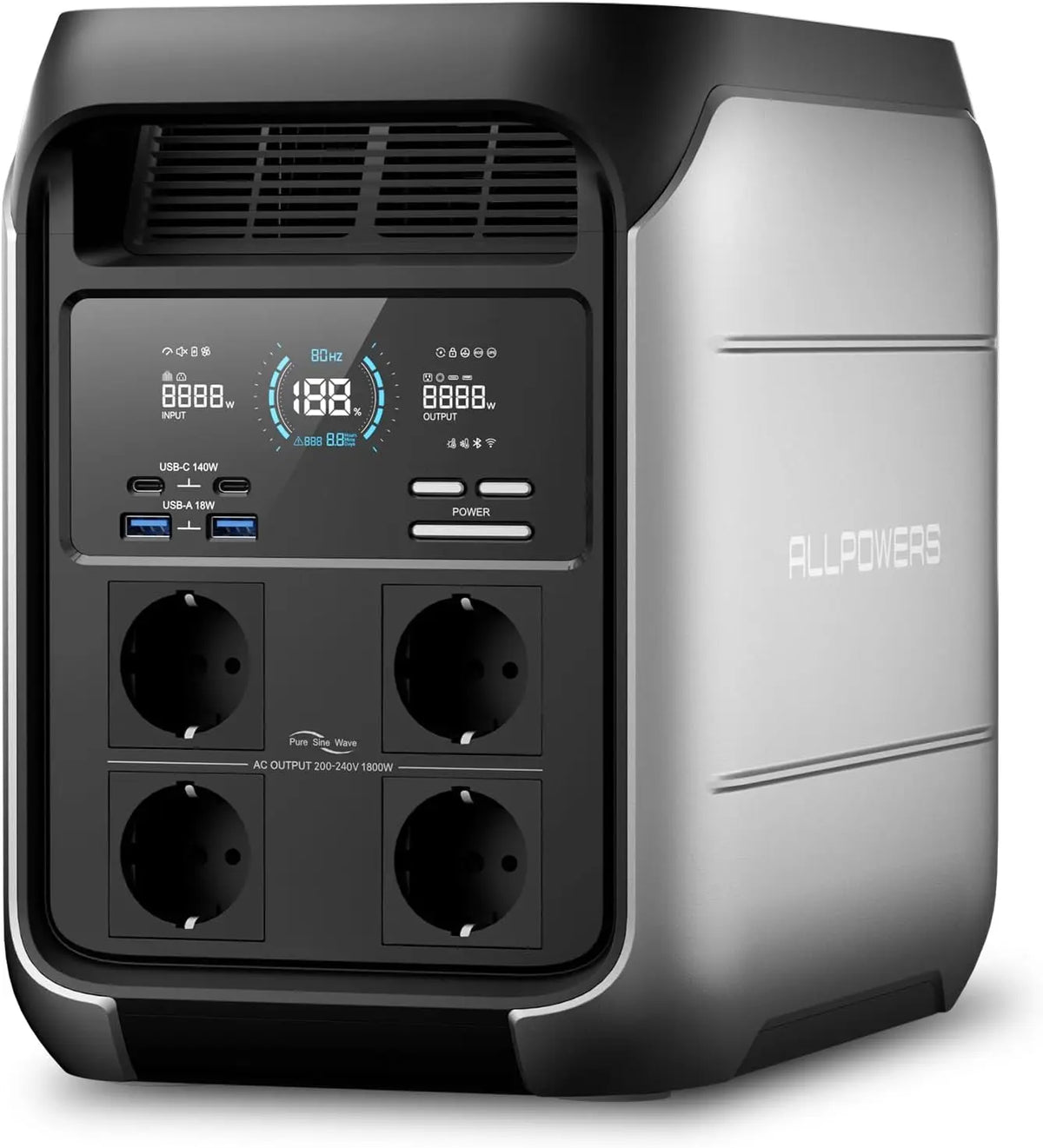 ALLPOWERS P1800 Estación de energía portátil 1024Wh generador solar