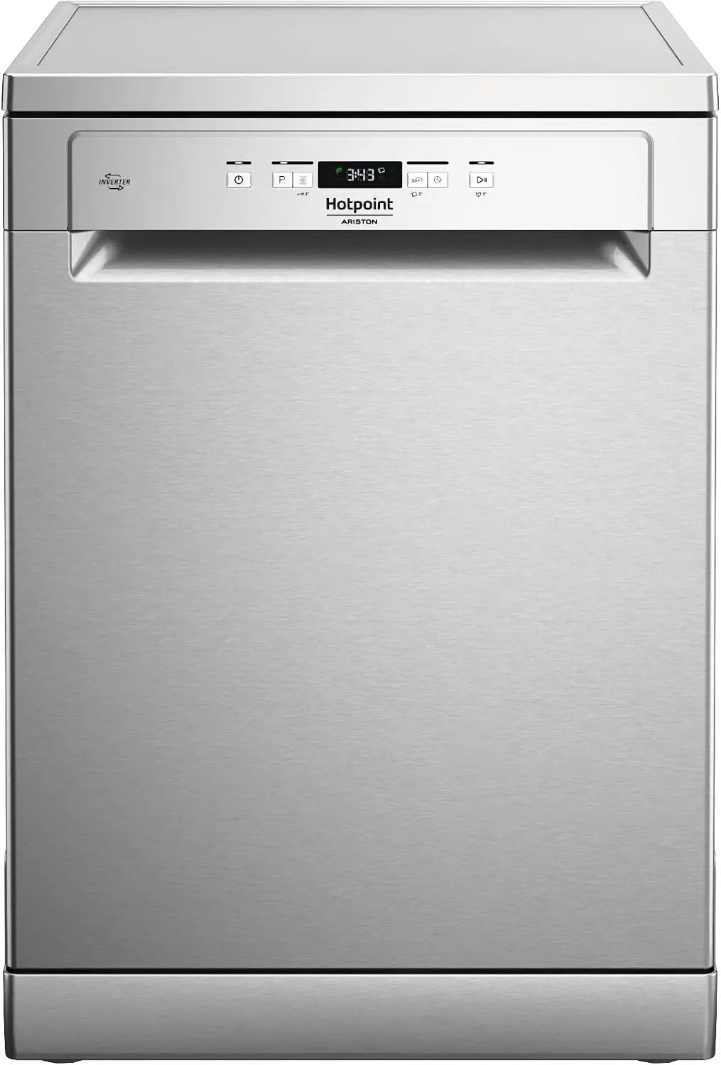 Hotpoint Ariston HA4FFC14BX Lavavajillas, independiente para 14 cubiertos, Clase C, ActiveDry, tercera cesta fija, bandeja, higiénico