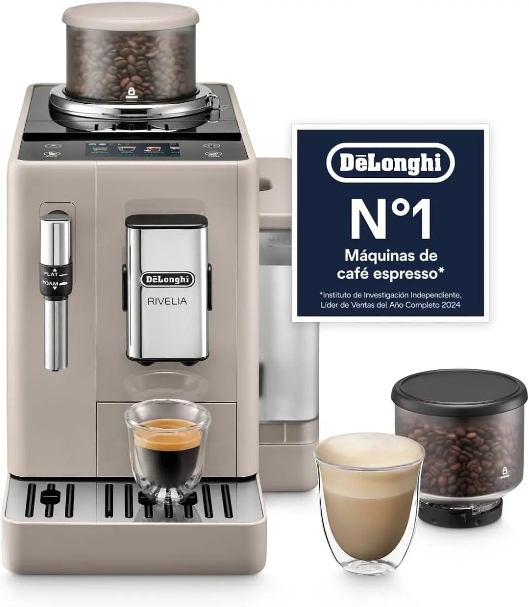 De'Longhi Rivelia, Cafetera Superautomática 8 Bebidas Beige
