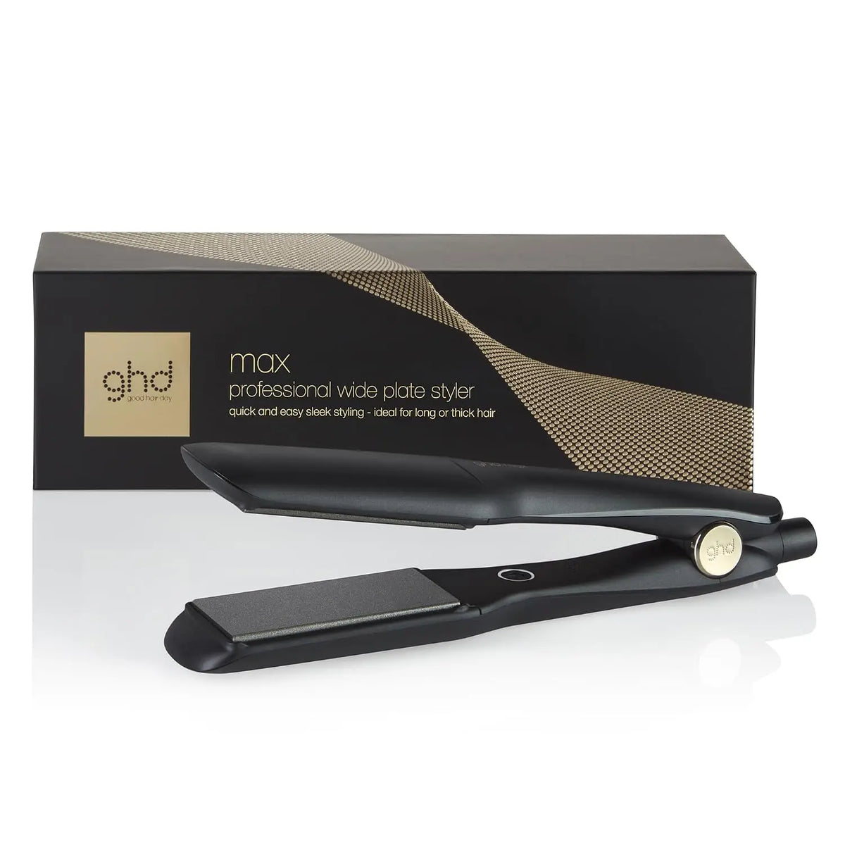 ghd Max, Plancha de Pelo Profesional de Placas Anchas, Más Brillo