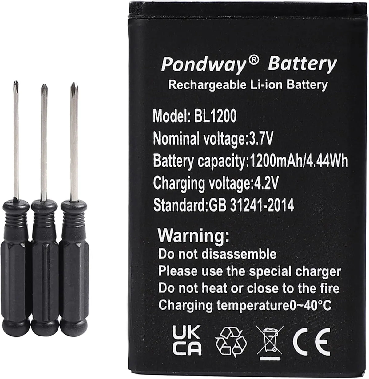 Batería para Artfone CS181 CF241A F20 C10 G3G6, PX1728E-1BRS (1200 mAh)
