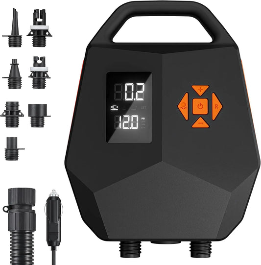 Bomba Eléctrica Sup 20 PSI, Inflador Paddle Surf 12 V sin Batería