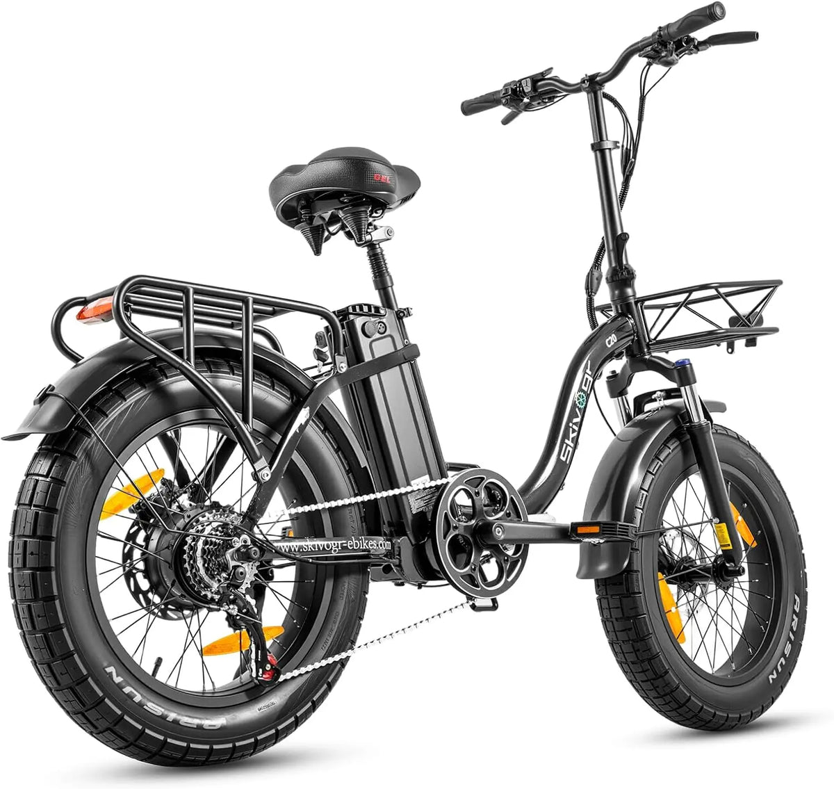 Bicicleta eléctrica plegable de 20 pulgadas, bicicleta eléctrica de ciudad plegable con batería de litio de 48 V 20 Ah, sensores dobles