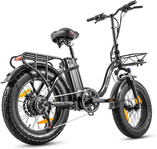 Bicicleta eléctrica plegable de 20 pulgadas, bicicleta eléctrica de ciudad plegable con batería de litio de 48 V 20 Ah, sensores dobles