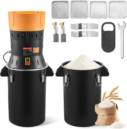VEVOR Molinillo Eléctrico de Especias 600 W, Molinillo de Cereales de Alta Velocidad 15.000 rpm, Especias, Cereales, Granos de Café, Pimienta
