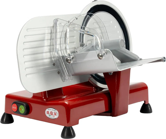 RGV Luxor 22 Eléctrico 120W Aluminio Plata rebanadora, Cortafiambres (Aluminio, Plata, 12 kg, 320 x 410 x 315 mm, 390 x 510 x 350 mm)