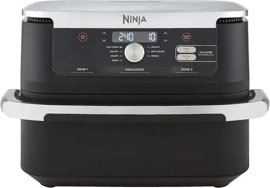 Ninja Foodi FlexDrawer, Freidora de Aire con Zona Flex, Negro