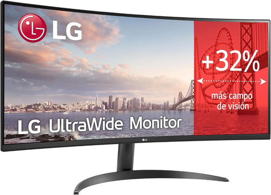 LG monitor UltraWide 34WR50QK-B, 34'' Curvo, VA, WQHD, 100 Hz, Negro