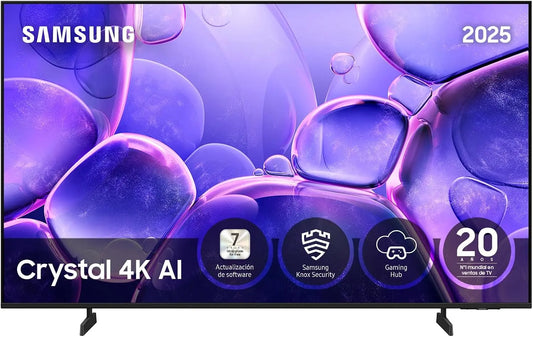 Samsung TV 55 Pulgadas Crystal UHD U8005 4K inteligente TV, Colores increíbles con Crystal Processor 4K, Escucha Todos los Altavoces con Q-Symphony