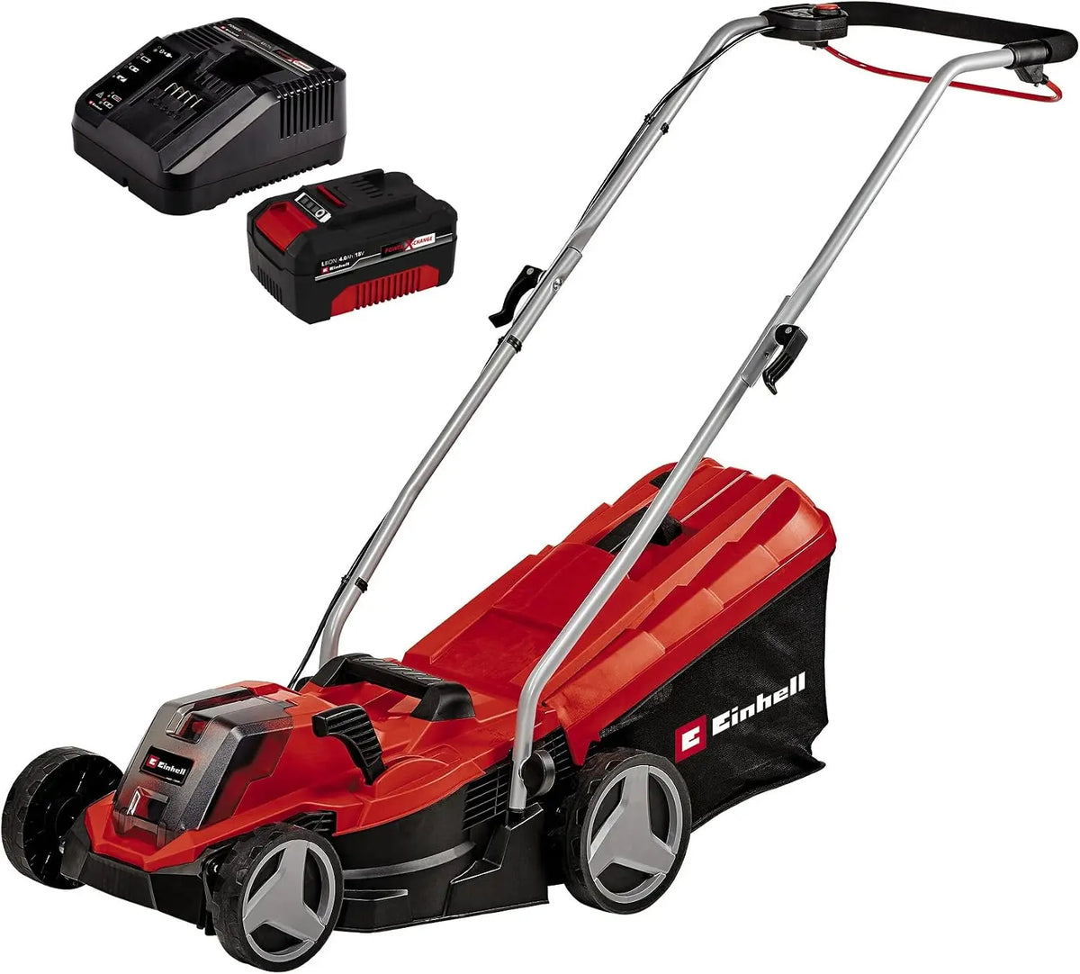 Einhell Cortacésped con batería GE-CM 18/33 Li conjunto