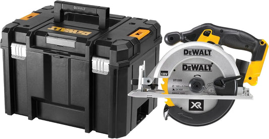 DEWALT Sierra Circular XR 18V, 460W, Disco de 165 mm, Profundidad de Corte Max. 55 mm, Velocidad 5150 rpm, Empuñadura Ergonómica, DCS391NT-XJ