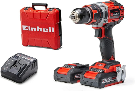 Einhell profesional Taladro percutor con batería TP-CD 18/50 Li-i BL conjunto