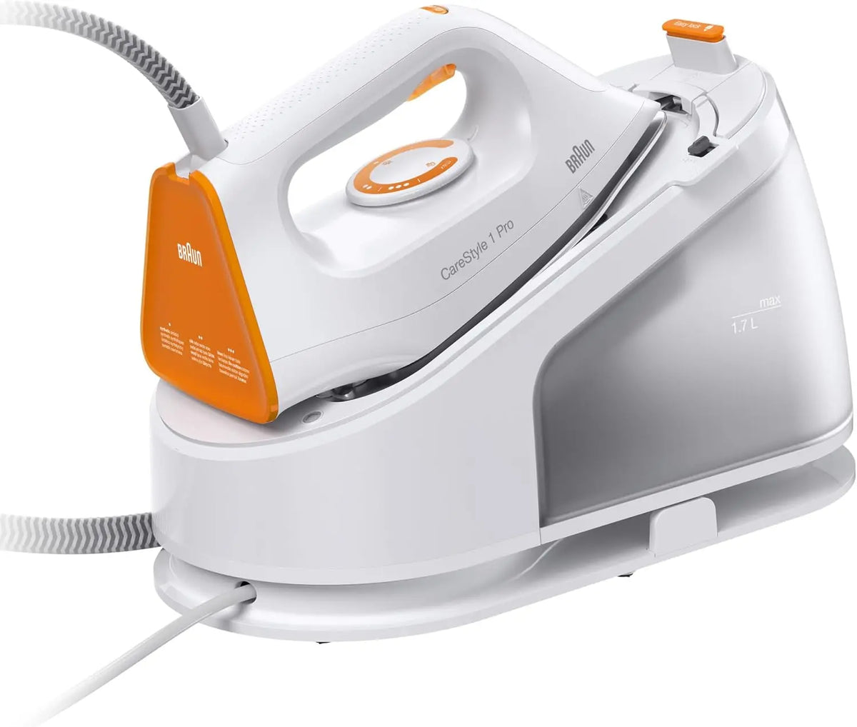 Braun CareStyle 1 Pro IS1511WH, Centro de Planchado con Tecnología FreeGlide 3D, Revestimiento SuperCerámico, Planchado Vertical, Antigoteo, 2200W