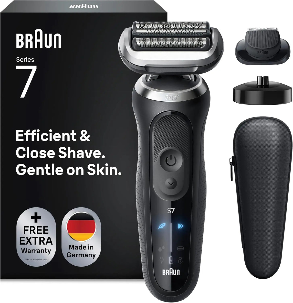 Braun serie 7 Afeitadora Eléctrica Hombre, 72-N4200S, Negro