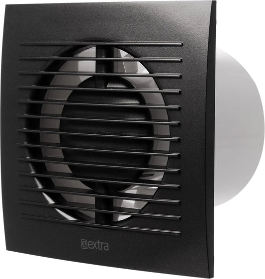 Steinberg14 Antracita Ø100mm Ventilador Extractor Ventilador Extractor de Aire y Humedad para Baño