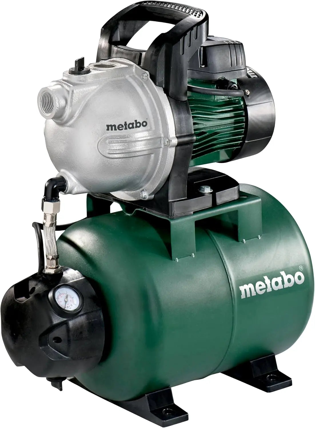Metabo Agua doméstica HWW 4000/25 G (600971000) Caja, Entrada nominal, 1100 W, Caudal máximo, 4000 l/h, Altura máxima de entrega, 46 m
