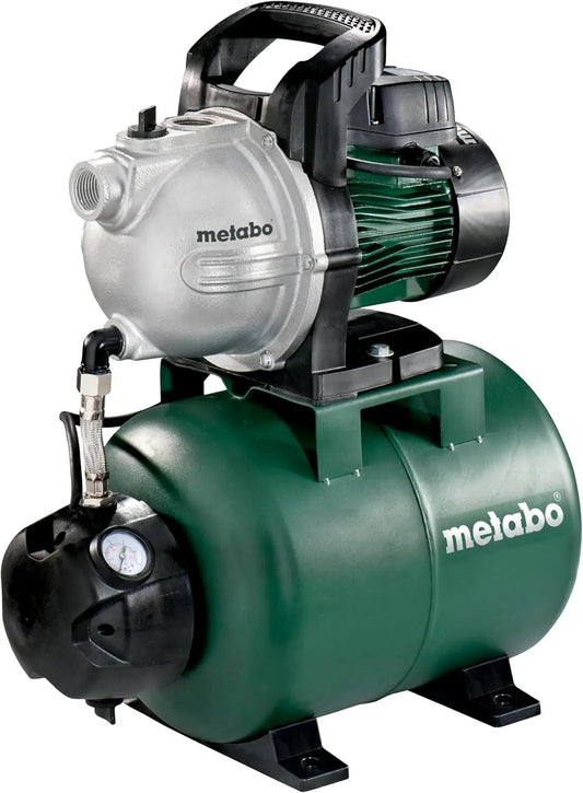 Metabo Agua doméstica HWW 4000/25 G (600971000) Caja, Entrada nominal, 1100 W, Caudal máximo, 4000 l/h, Altura máxima de entrega, 46 m