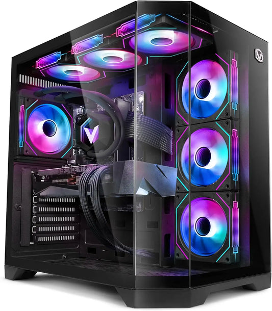 Vibox IV-696 PC para juegos, AMD Ryzen 7 9700X 8 Cores, Radeon RX 9070 XT 16GB, 32GB RAM, 1TB SSD, Windows 11, WiFi 6 + Bluetooth 5.4